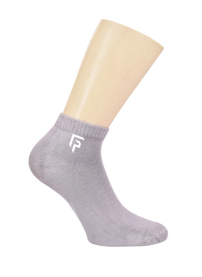 FOOTPRINTS FOOTPRINT 3 Pairs Unisex Anti Odour Organic Cotton Ankle-Length Terry Sports Socks - Image 2